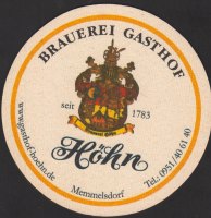 Beer coaster gasthof-hohn-3-small