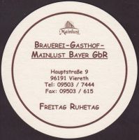 Beer coaster gasthof-mainlust-bayer-2-zadek