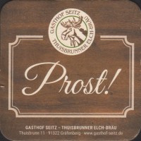 Beer coaster gasthof-seitz-thuisbrunner-elch-brau-1