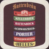 Beer coaster gasthof-zur-ratte-1-zadek