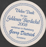 Beer coaster gaststatte-hummel-2-zadek