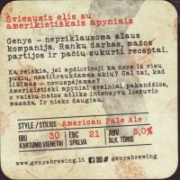 Beer coaster genys-12-zadek-small