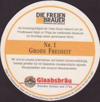 Beer coaster glaabsbrau-20-zadek