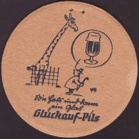 Beer coaster gluckauf-gelsenkirchen-4-zadek