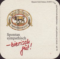 Beer coaster gold-ochsen-12