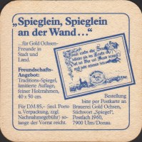 Beer coaster gold-ochsen-25-zadek