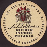 Beer coaster graflich-von-mengersensche-Ddampfbrauerei-Rrheder-1