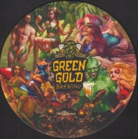 Beer coaster green-gold-1-small