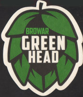 Beer coaster green-head-1