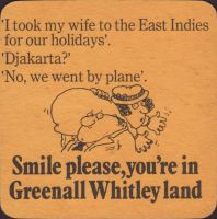 Beer coaster greenall-whitley-38-zadek