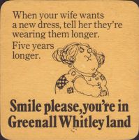 Pivní tácek greenall-whitley-39-zadek