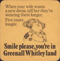 Beer coaster greenall-whitley-39-zadek