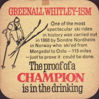 Beer coaster greenall-whitley-52-zadek