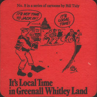 Beer coaster greenall-whitley-58-zadek