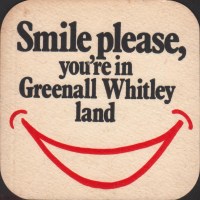 Pivní tácek greenall-whitley-63