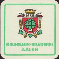 Beer coaster grunbaum-brauerei-christian-schmid-2-oboje