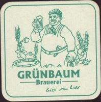 Beer coaster grunbaum-brauerei-christian-schmid-3-oboje