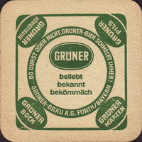 Beer coaster gruner-brau-1
