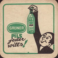 Beer coaster gruner-brau-2-zadek