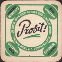 Beer coaster gruner-brau-6-zadek