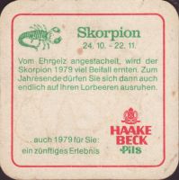 Beer coaster haake-beck-91-zadek