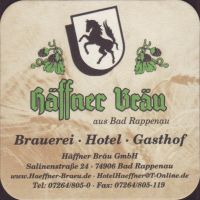 Beer coaster haffner-brau-2-zadek