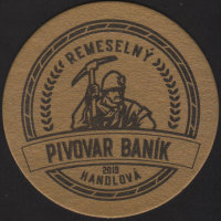 Beer coaster handlovsky-pivovar-banik-1