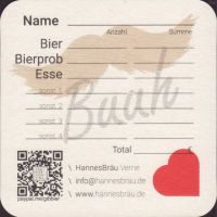 Beer coaster hannesbrau-1-zadek
