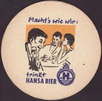Beer coaster hansa-dortmund-35-zadek
