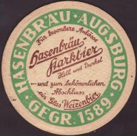 Beer coaster hasenbrau-38-zadek