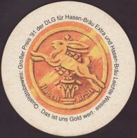 Beer coaster hasenbrau-51-zadek