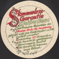 Beer coaster hasenbrau-58-zadek