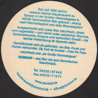 Beer coaster hausbrauerei-domhof-2-zadek