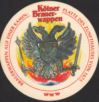 Beer coaster heinrich-reissdorf-184-zadek