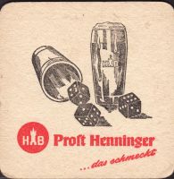 Beer coaster henninger-100