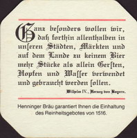 Beer coaster henninger-12-zadek-small