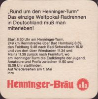 Beer coaster henninger-143-zadek