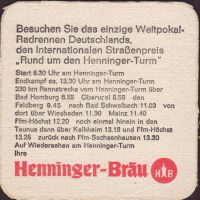 Beer coaster henninger-145-zadek