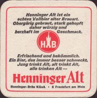 Beer coaster henninger-146-zadek