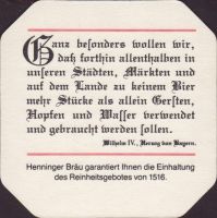 Pivní tácek henninger-151-zadek