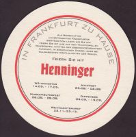 Beer coaster henninger-160-zadek