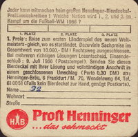 Beer coaster henninger-49-zadek-small