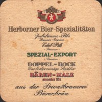 Beer coaster herborner-brauhaus-barenbrau-5-zadek