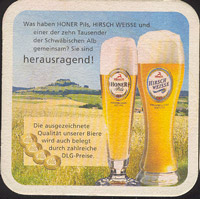 Beer coaster hirsch-brauerei-honer-1-zadek