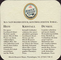 Beer coaster hirsch-brauerei-honer-12-zadek-small