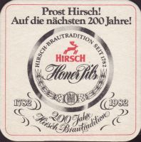 Pivní tácek hirsch-brauerei-honer-18