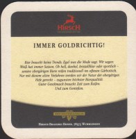 Pivní tácek hirsch-brauerei-honer-21-zadek