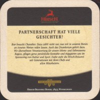 Beer coaster hirsch-brauerei-honer-22-zadek