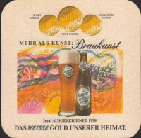 Beer coaster hirsch-brauerei-honer-25-zadek