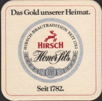 Beer coaster hirsch-brauerei-honer-26